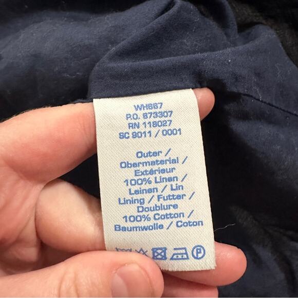 Boden Summer Fun Denim Blue & White Embroidered Sleeveless Mini Dress Size 10 - Picture 6 of 9